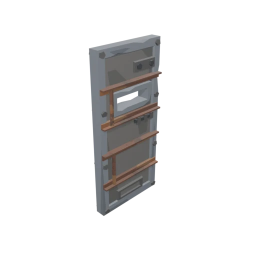 Barricaded Metal Door