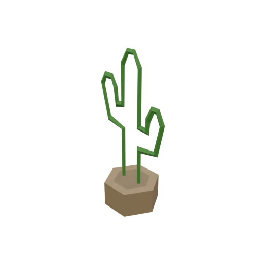 Neon Cactus Ornament
