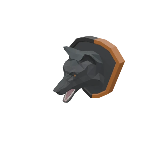 Wolf Head Mount